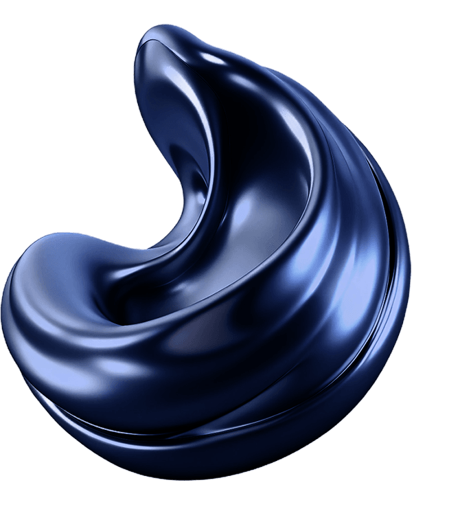 Glossy abstract wave shape